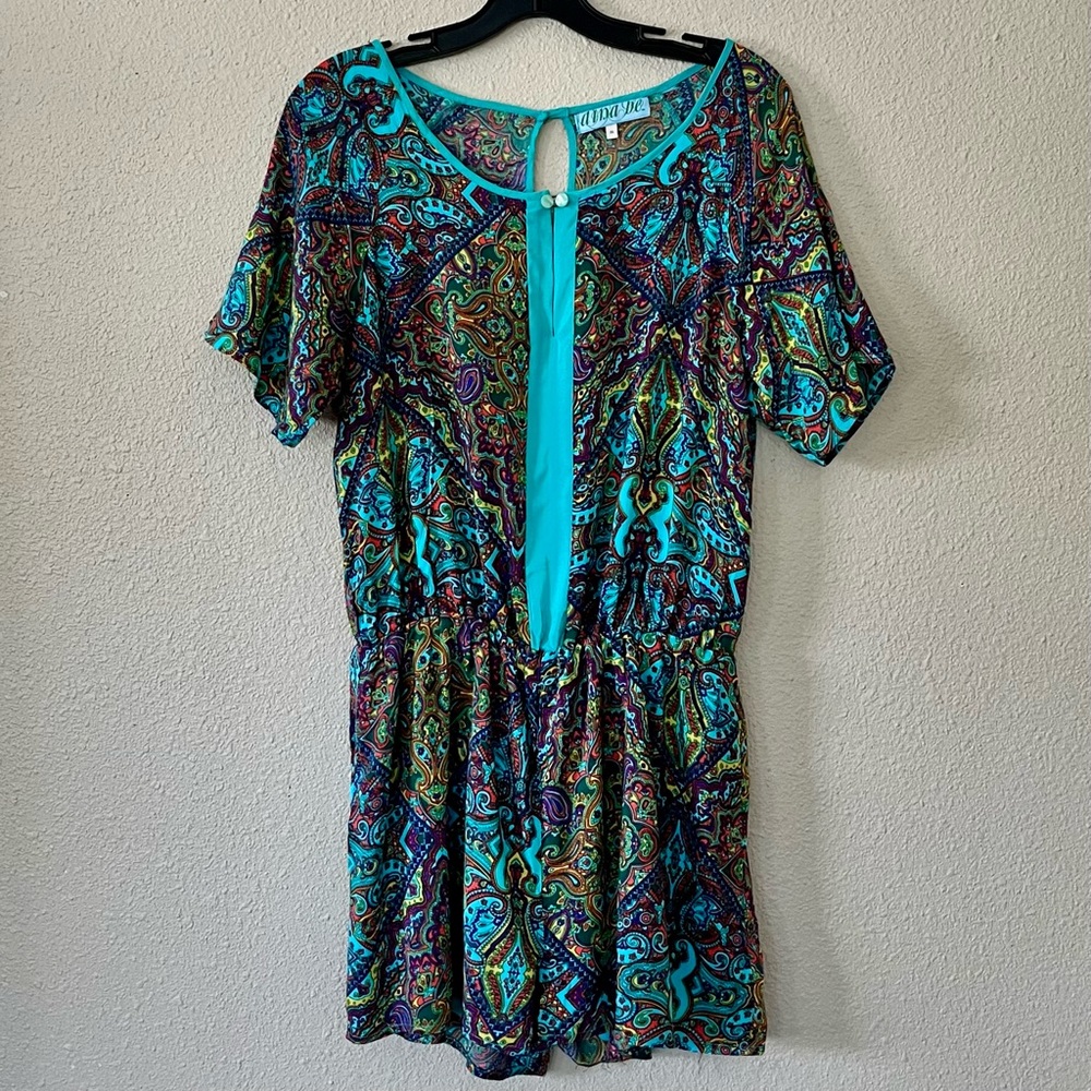 Dina Be Paisley Romper Size M